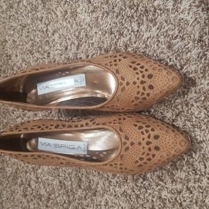 Via Spiga Made in Italy Brown 2 inches Heel